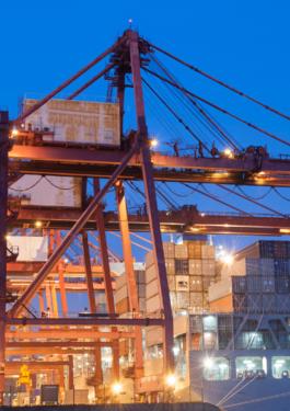 Port cranes