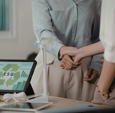 esg image shaking hand